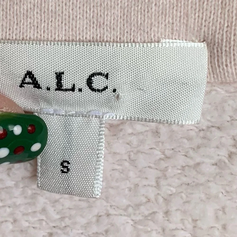 ALC Fleece Pullover Sweatshirt Sweater Pink